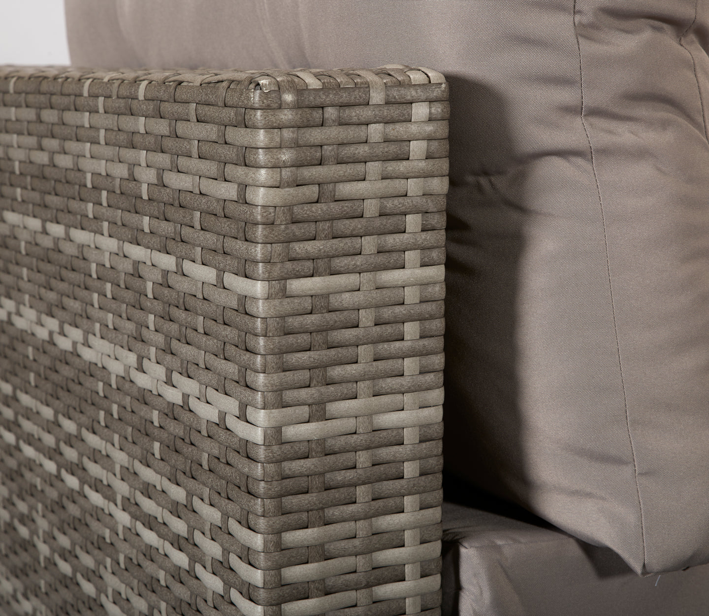 Signature Weave - Outdoor Furniture - Harper - Stackable Sofa Set In Flat Grey Weave